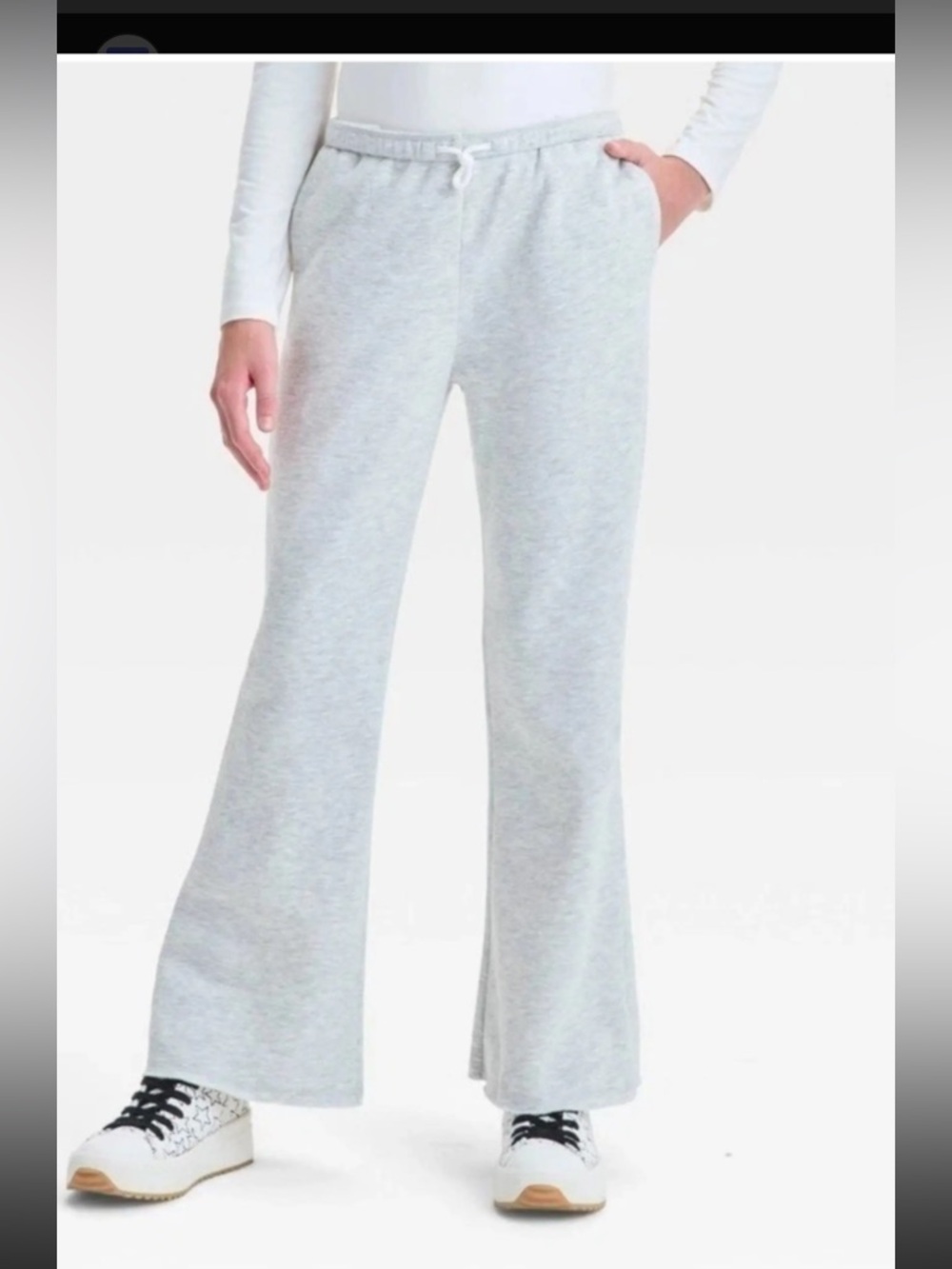 NEW art class Light Gray Flared Girls Sweatpants